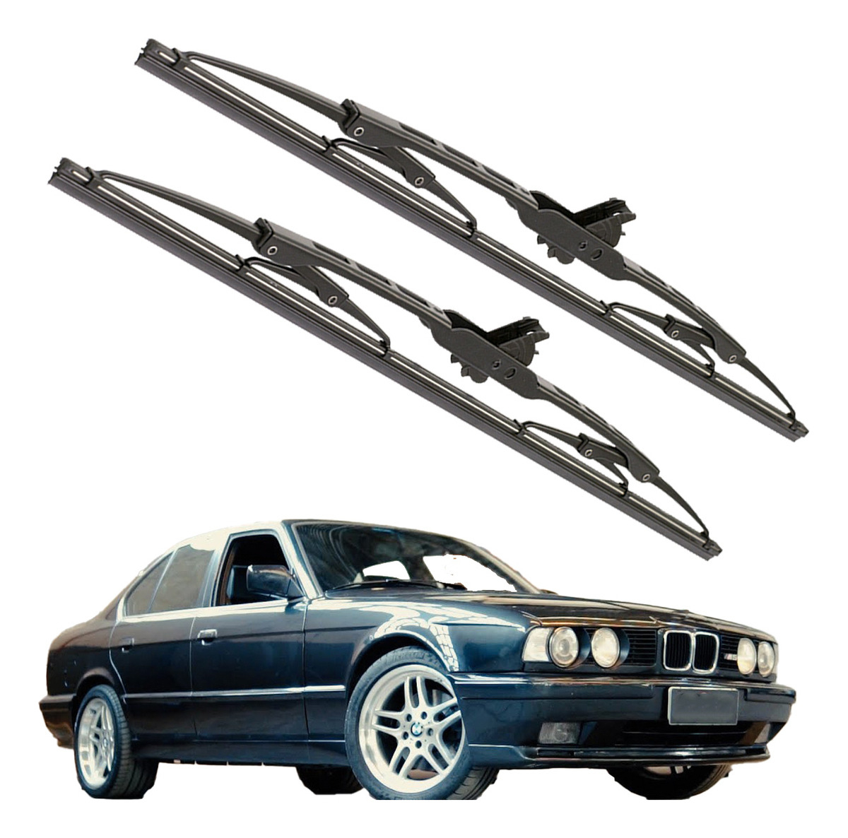 Par De Palheta Parabrisa Dianteiro Bmw Serie 5 1980 Ate 1990 - VETOR 6607
