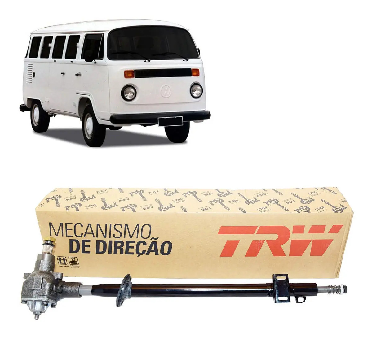 Caixa Direçao Mecanica Trw Vw Kombi Carat 2000 - TRW ORIGINAL 17792 - 10320039S