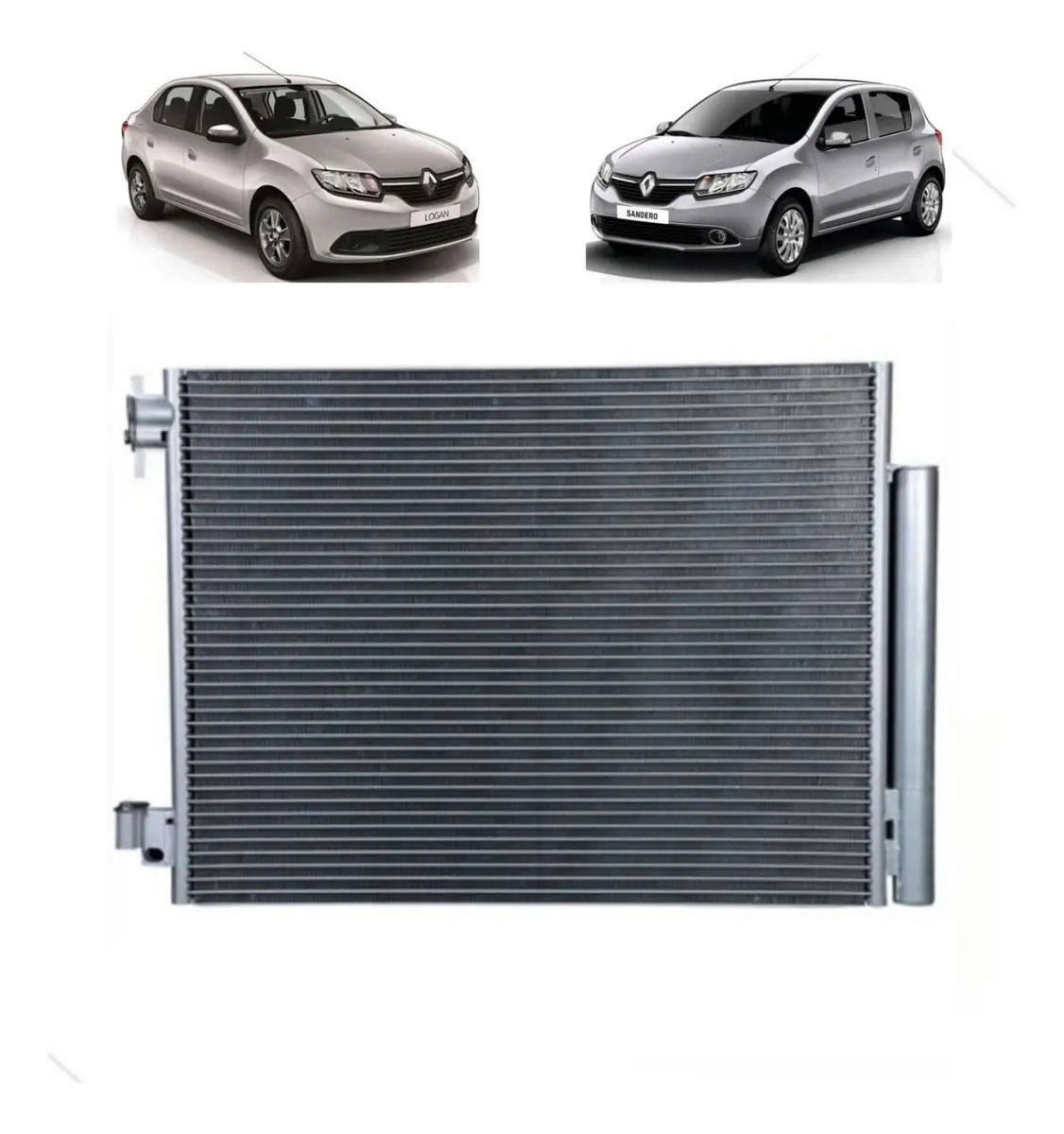 Condensador Logan Sandero 2014 2015 2016 2017 2018 2019 2020 - ROYCE CONNECT 921001908R / 814373 /