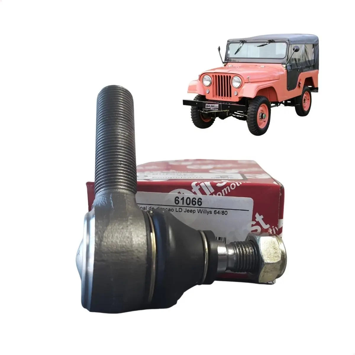 Terminal Ponteira Direção Jeep Willys Rural F75 Lado Direito - FIRST 61066