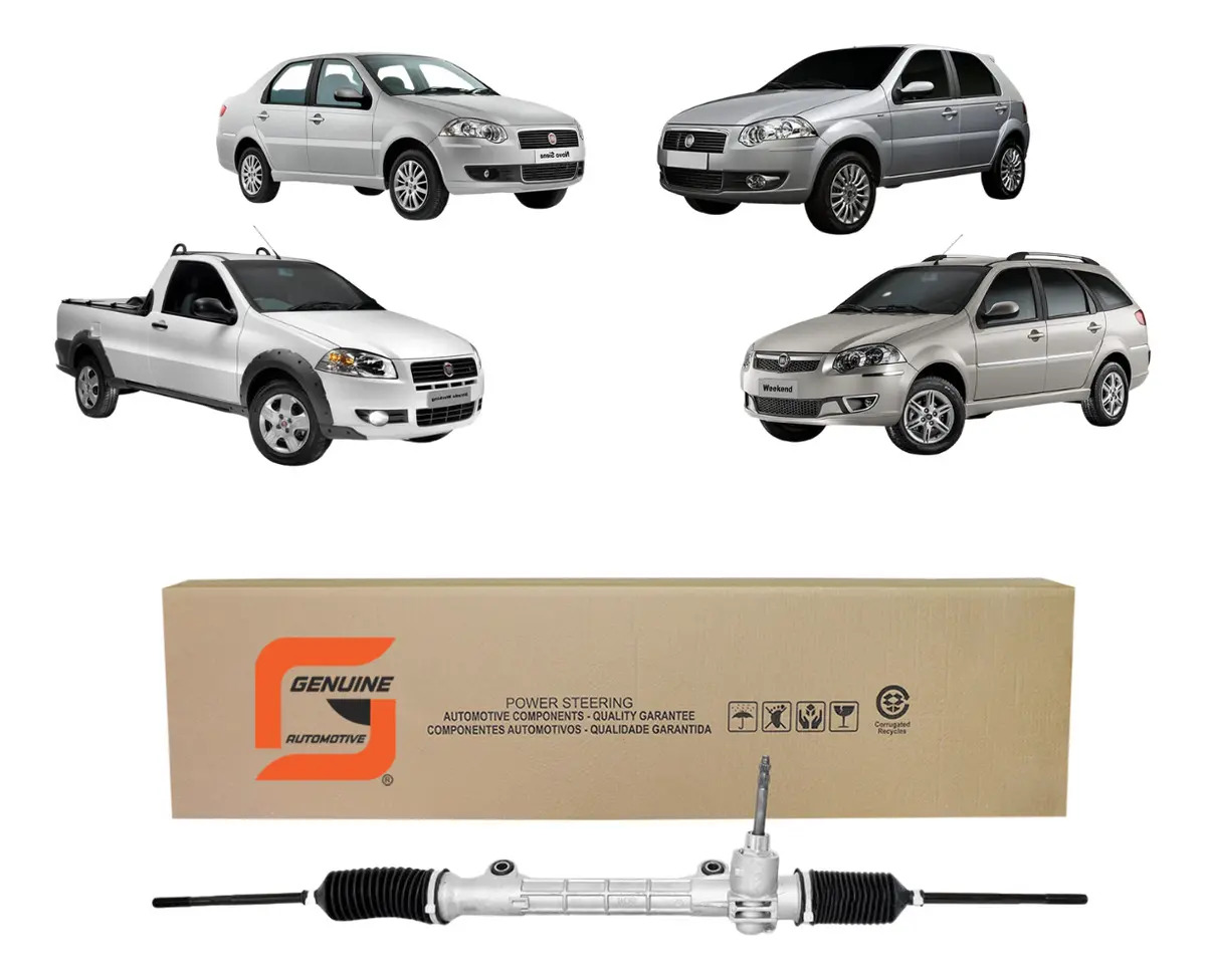 Caixa Mecânica Direção Fiat Siena 2001 A 2016 S1 - GENUINE AUTOMOTIVE 19353, CX350183, 29165, 15900183S, 23115, 51925186, 52070809