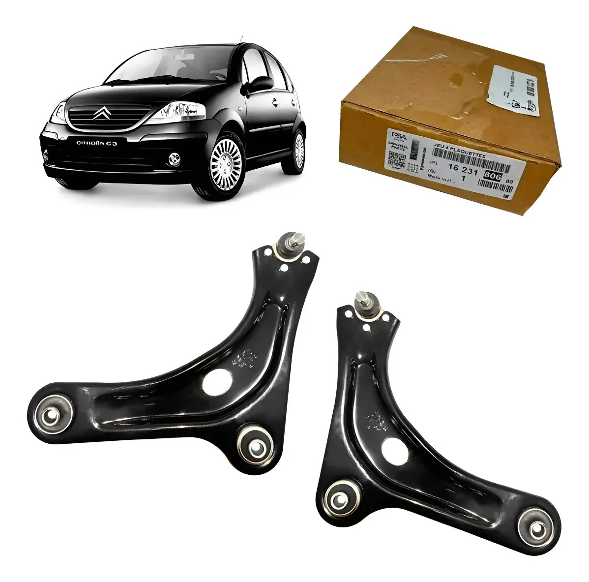 Bandeja Balança Citroen C3 Completas 2002 A 2012 - CITROËN Citroen: 3521H5B/3520L3B