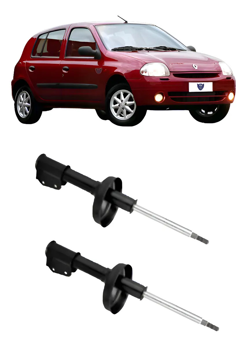 Par Amortecedor Dianteiro Clio 1.6 Hatch Sedan 1999 A 2009 - YOKOMITSU 7150302802 SGP30110, GP30110, SP152, HG33002, 333708, 3338063, G34003D