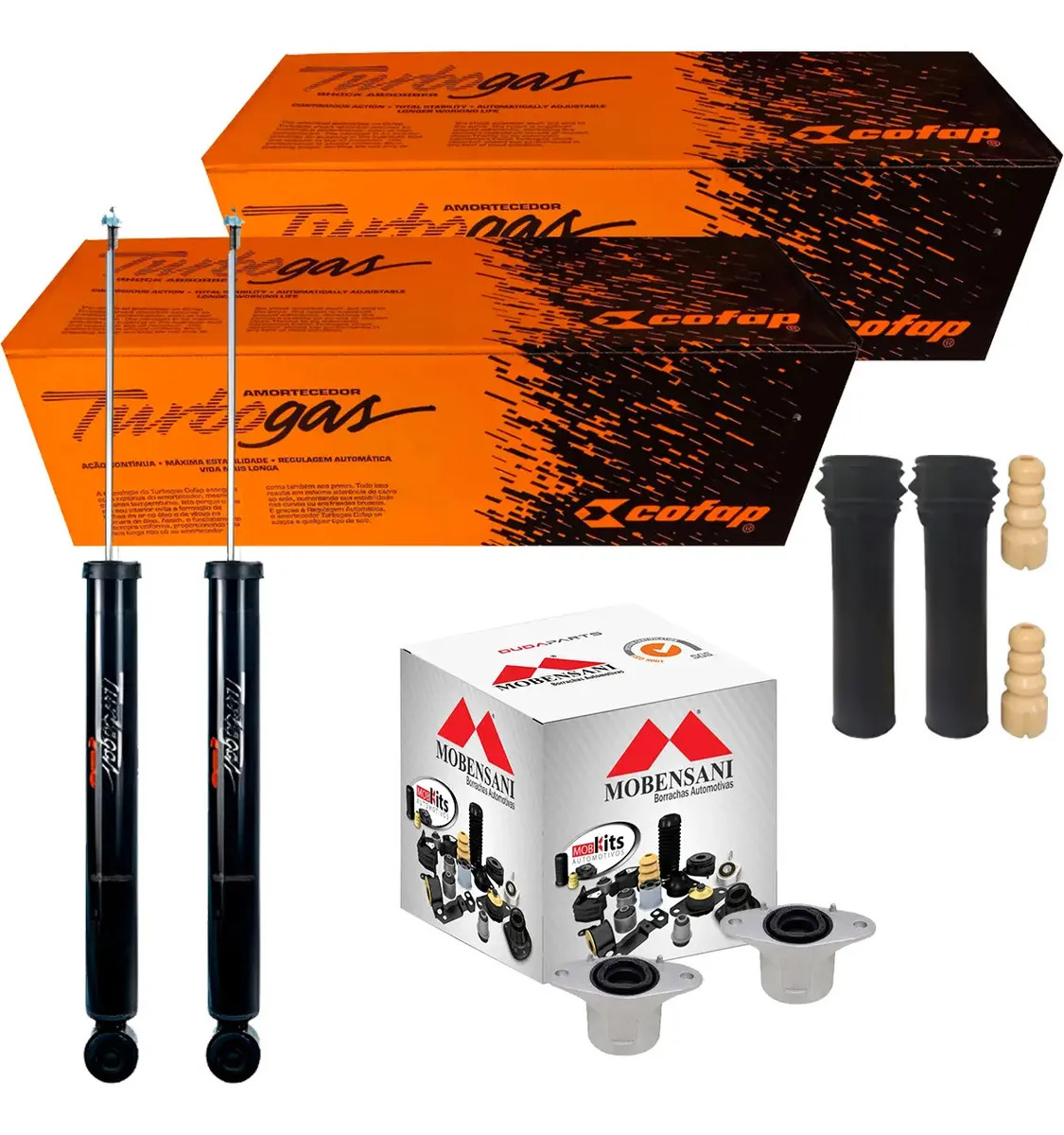 Par Kit Amortecedor Traseiro Gm Onix Hatch 20/... Cofap - COFAP GB27686/GB27686/MB1287/MB1287/9790/9790