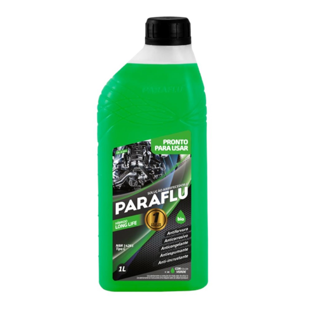 Aditivo para Radiador Pronto para Uso Verde 1 Litro - PARAFLU 103016
