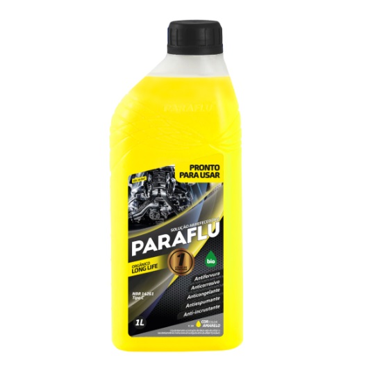 Aditivo para Radiador Motos Pronto para Uso Amarelo 1 Litro - PARAFLU 103037