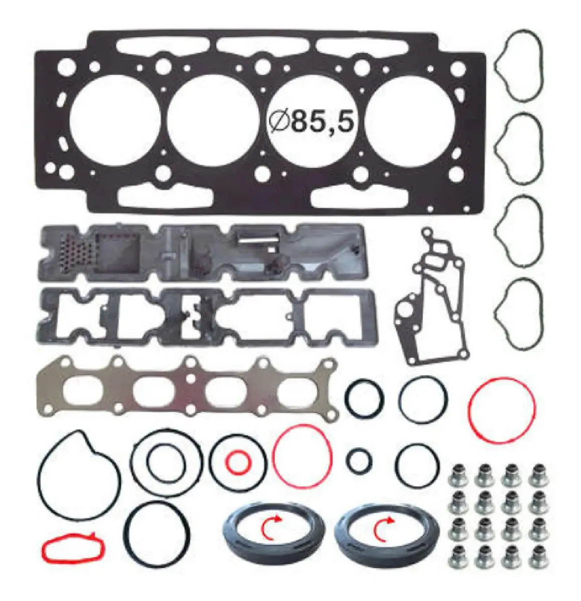 Junta Superior Peugeot 307 Citroen C4 2.0 16v Apos 2004 Flex - BASTOS 15129606MLR