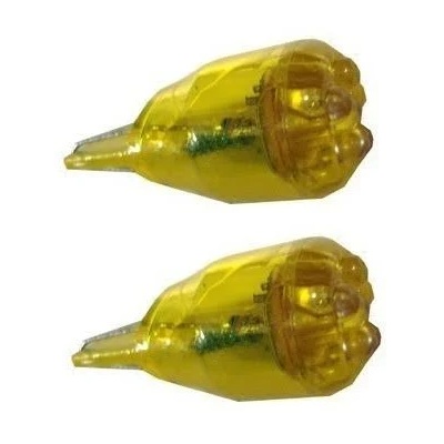 Lâmpada Led (Par) Esmagada Grande 1 Polo 12V 9 Leds Amarela - GERTON 1629