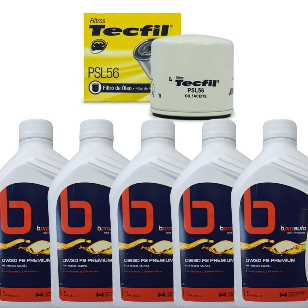 Kit Troca Óleo Compass 1.3 16V Turbo Flex (2022-2025) 0W30 - BPROAUTO 2006654896