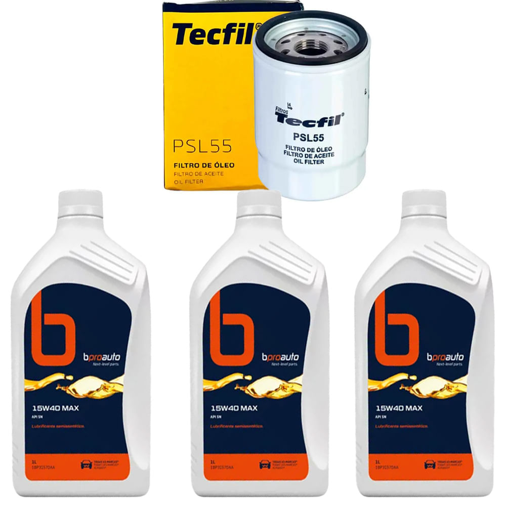 Kit Troca Óleo Palio 1.0 8V Gasolina (2003-2016) 15W40 - BPROAUTO 2006655161