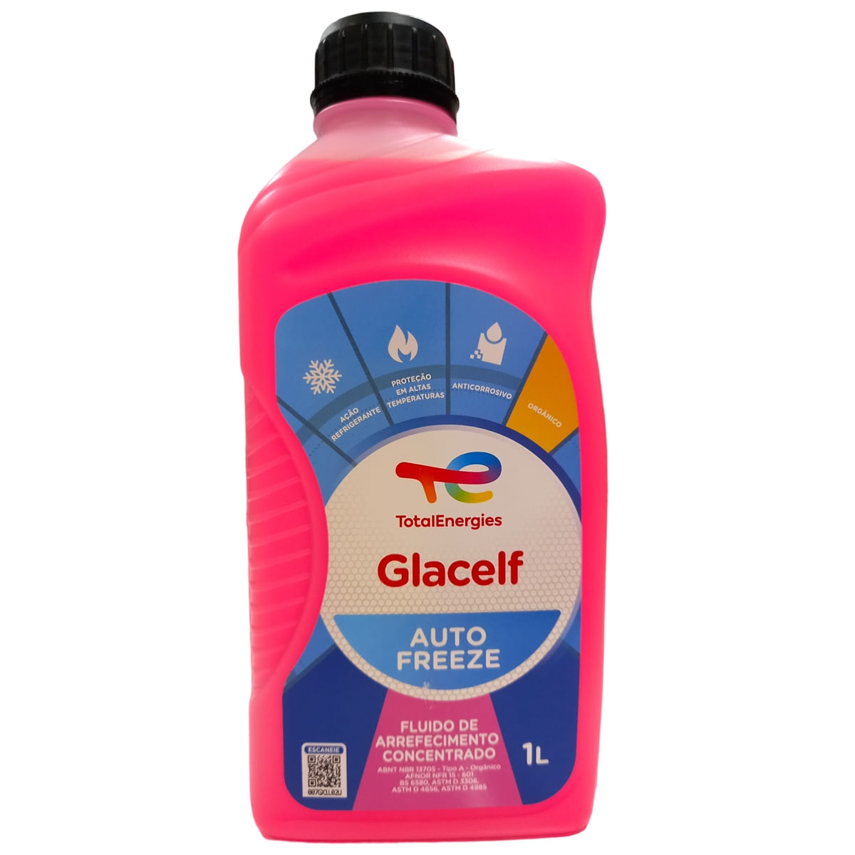 Aditivo para Radiador Total Glacelf Rosa Auto Freeze Anticorrosivo Concentrado Orgânico 1L - TOTAL ENERGIES 208760