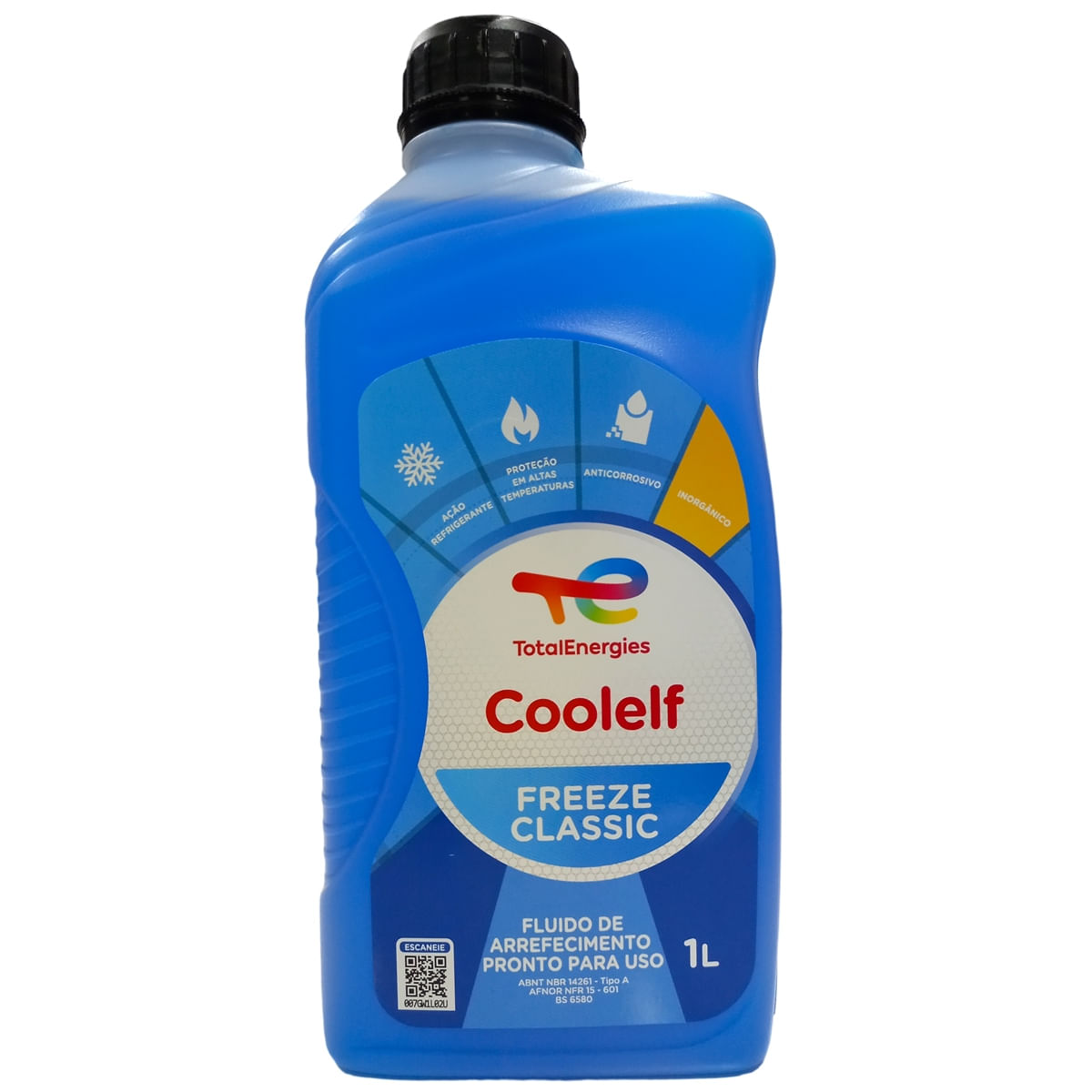 Aditivo para Radiador Total Coolelf Freeze Azul Classic Anticorrosivo Pronto para Uso 1L - TOTAL ENERGIES 208766