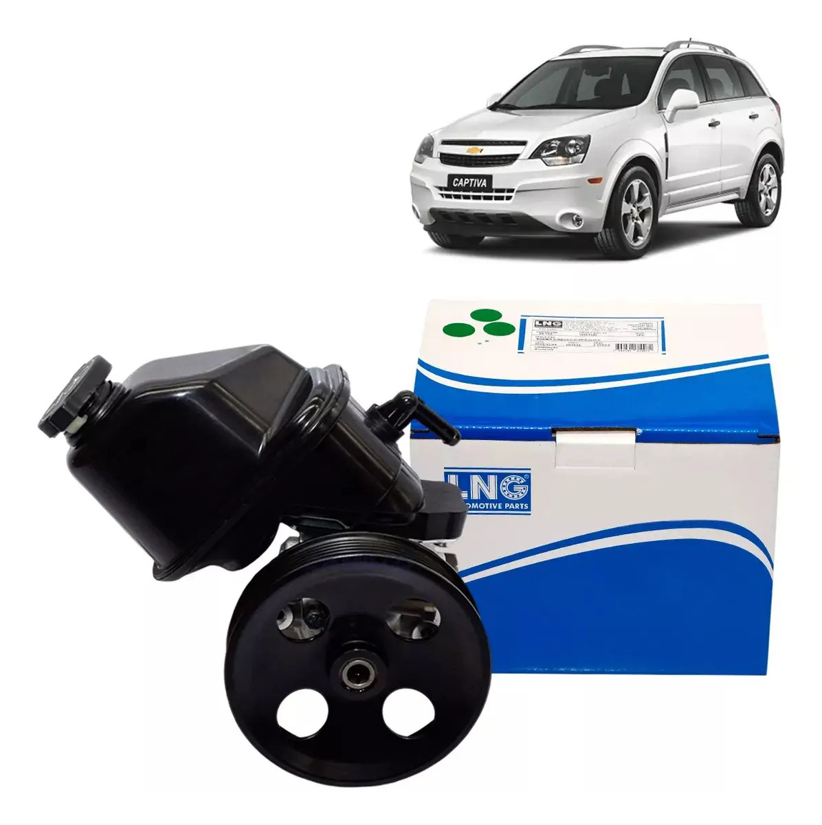 Bomba Direção Hidraulica Captiva 2009/2012 V6 2.4 - LNG AUTOMOTIVE PARTS 23001s6 // 13581202s6 / 7791000002s6 / 92124s6 / 46577s6