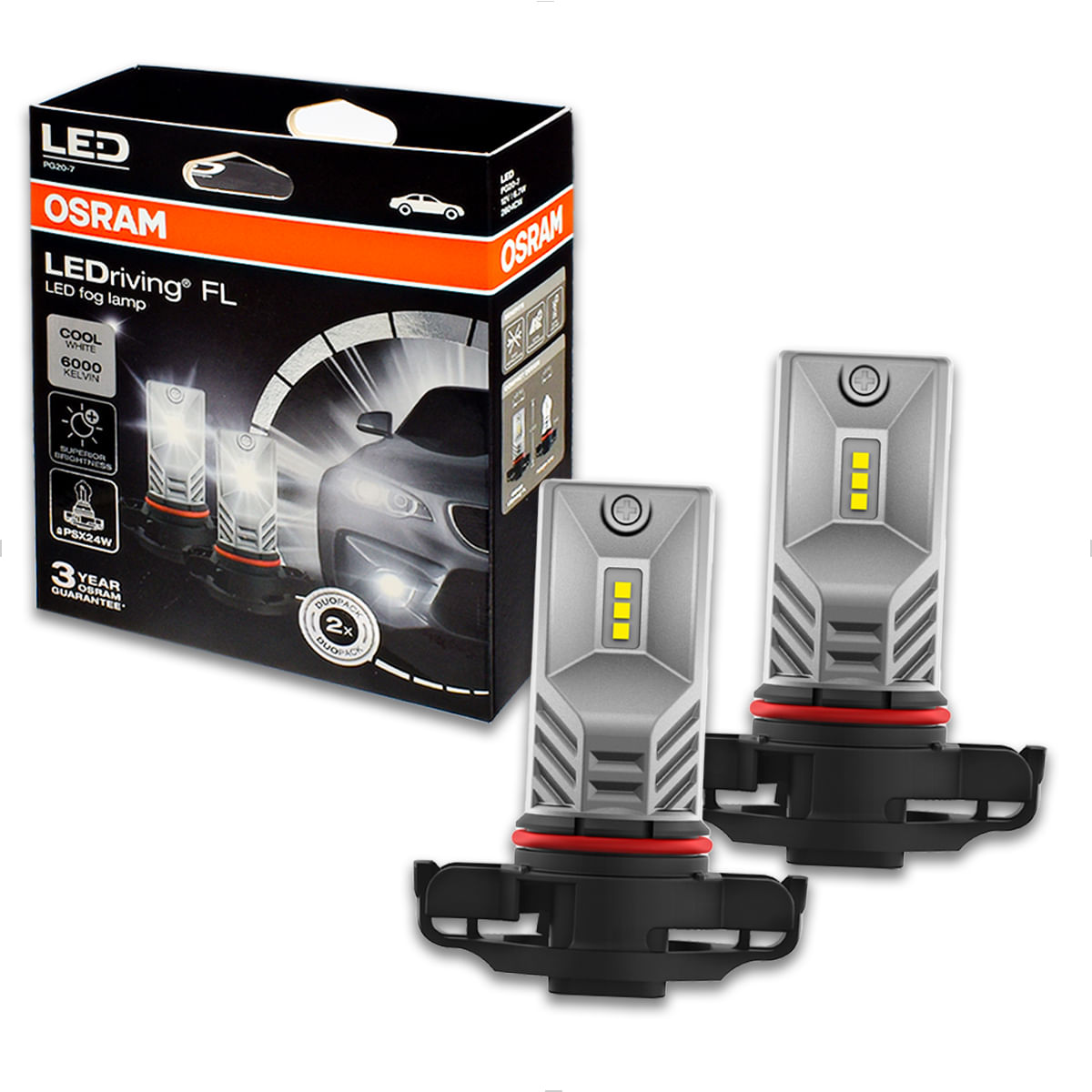 Lâmpada LED PSX24W 6000K 12V 6,7W - LEDriving 2604CW