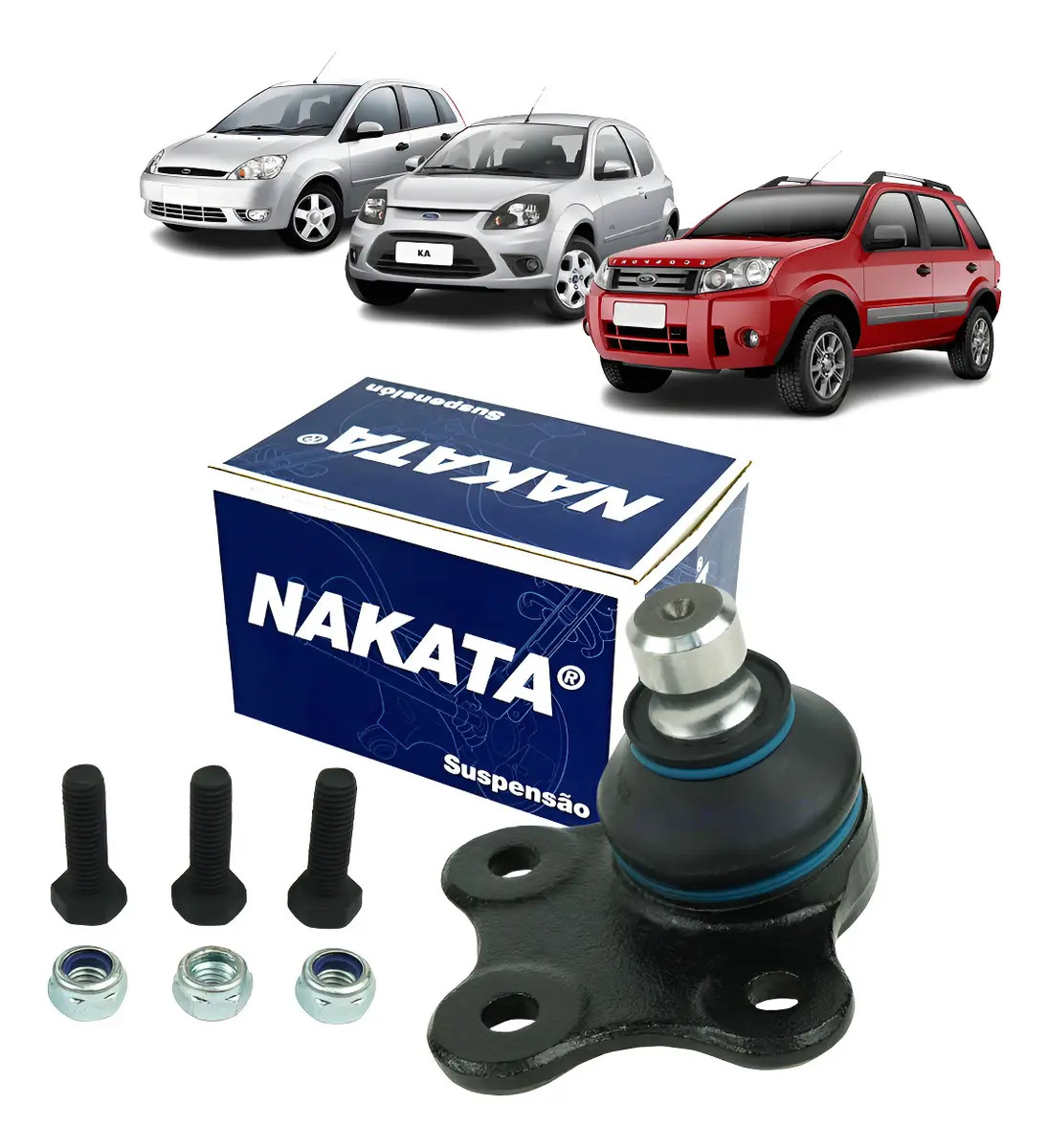 Pivô Suspensão Nakata Esquerdo Ou Direito Ford Ka Fiesta - NAKATA 35034, N2136, PS4440, 503104, VKDS4772, PSC08004M, 3331001