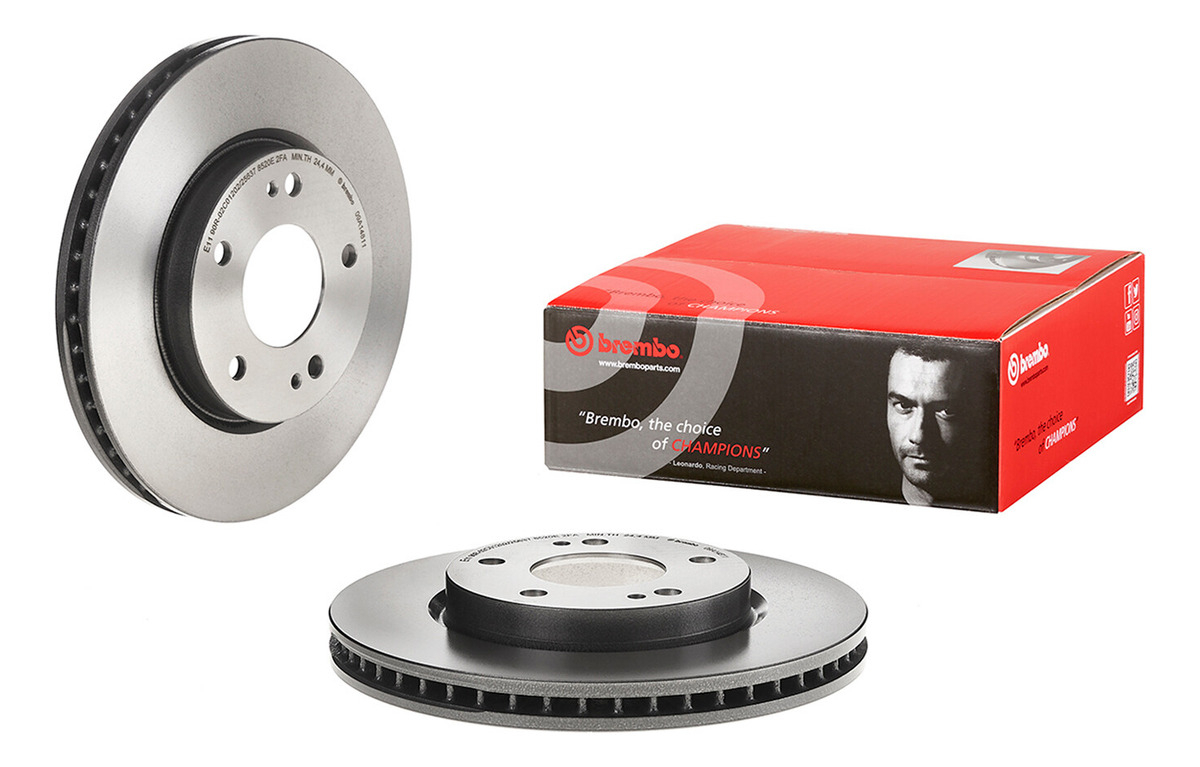 Disco de freio esquerdo de ventilação de 276 mm/Der Brembo Galant 02 A 07 - BREMBO 42717438140660634