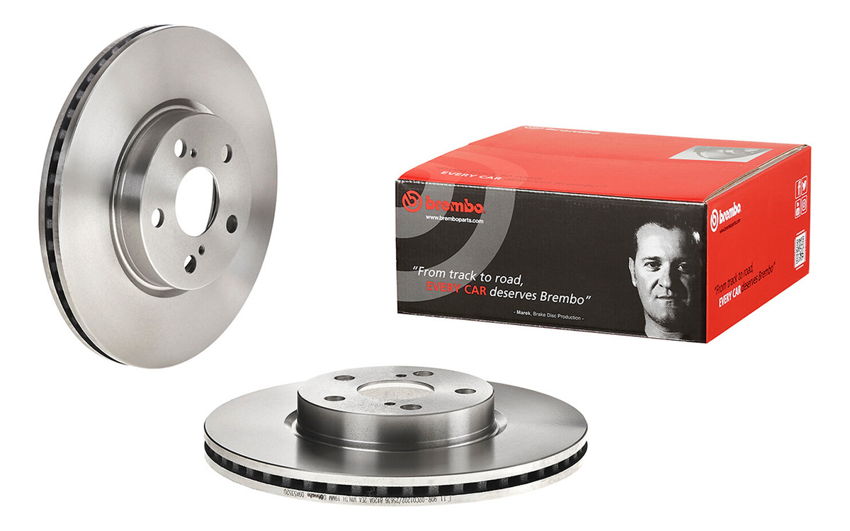 Disco de freio/Toyota Corolla Ce 2009 ventilado dianteiro - BREMBO 4283845353193858