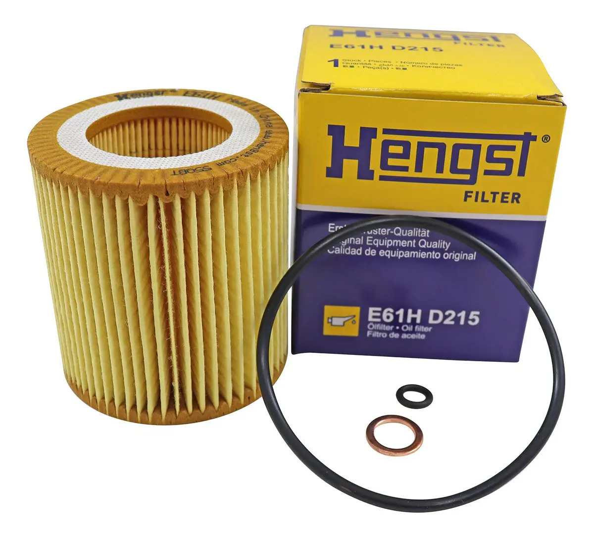 Filtro De Óleo Hengst E61h D215 Bmw 130i, X1, X5 - Cód.9767 - HENGST 4371130000
