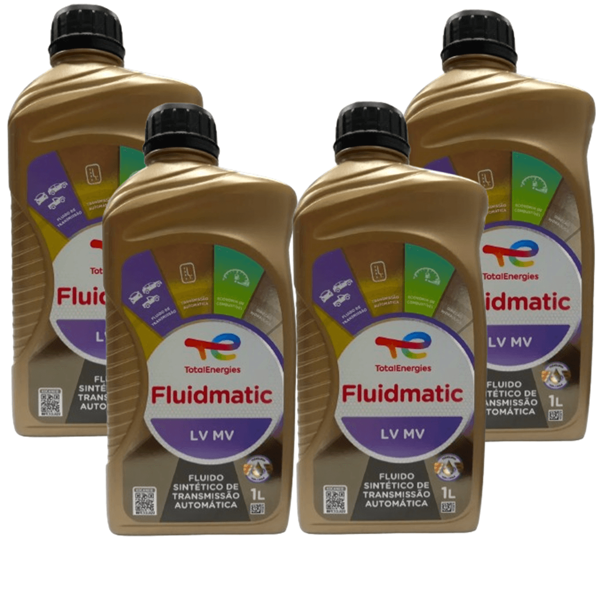 Kit 4L Óleo Transmissão Automática Total Fluid Sintético LV MV - ALTESE COMBOS E KIT 4X225199