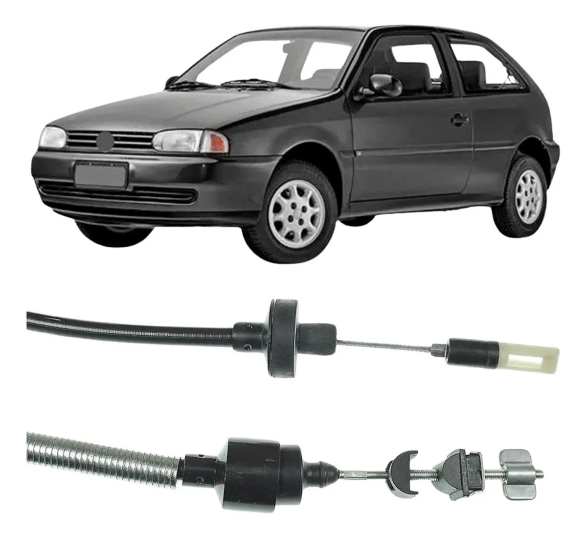 Cabo Embreagem Gol G2 G3 1.0 8v 16v 1998 A 2005 Med 860mm - TUBA 5032 165047 EF799F 61498 1324