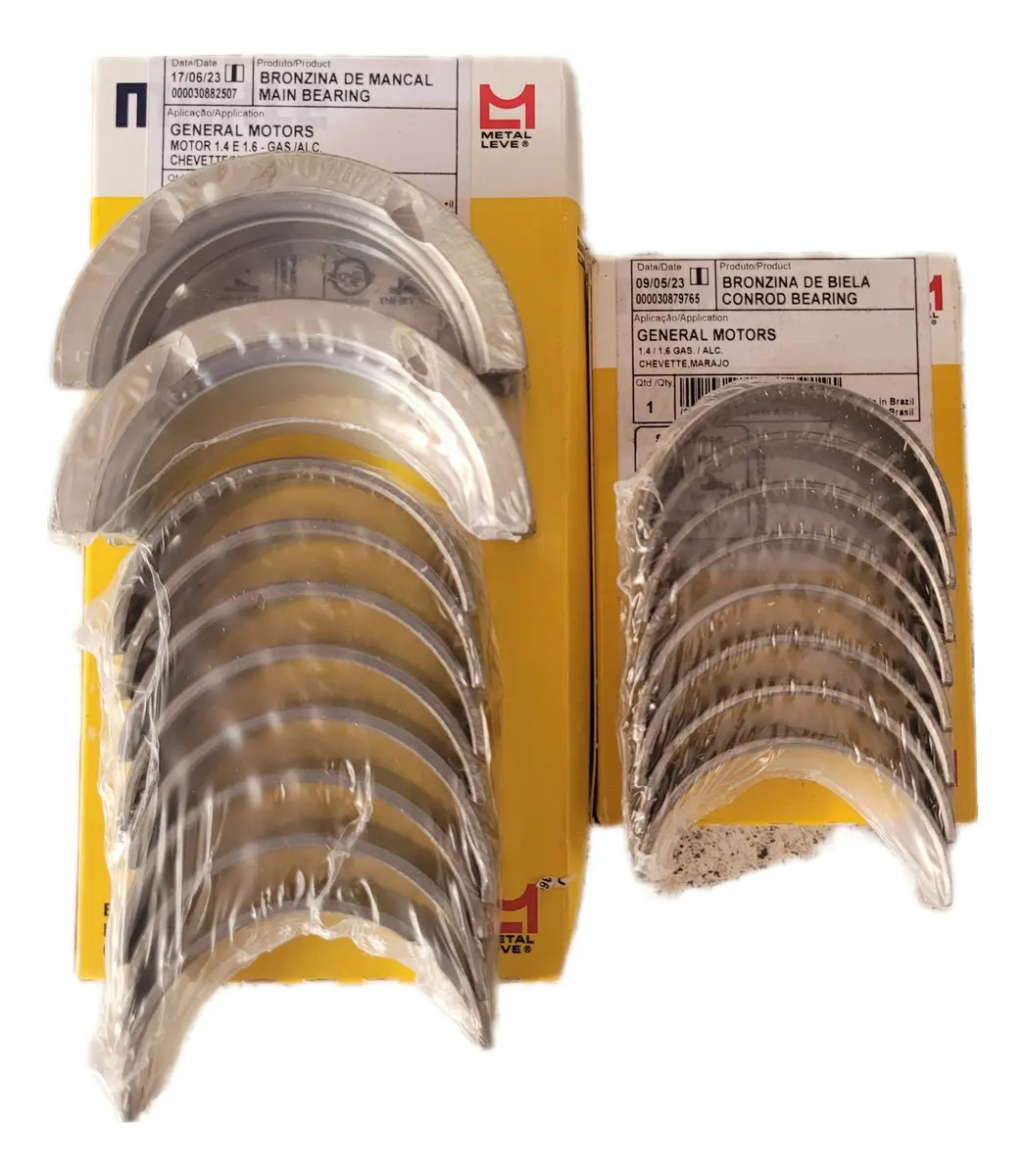 Jogo Bronzinas Mancal E Biela Chevette 1.6 0,25mm Metal Leve - MAHLE / METAL LEVE 545/163