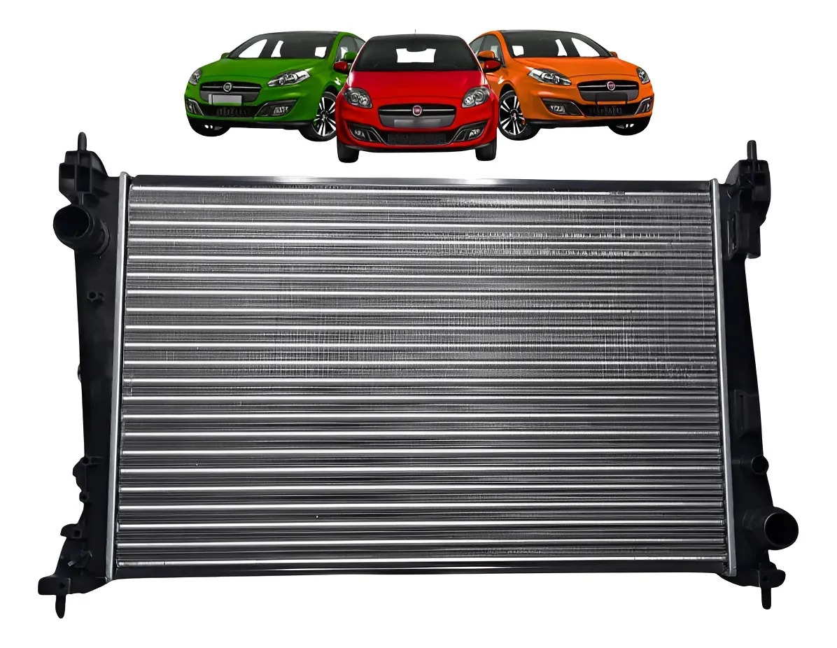Radiador Fiat Punto 1.6 1.8 2010 2011 2012 2013 2014 2015 - YMAX 557048 55700448 55704136 RV2851 IR48411 735040R NT22851126