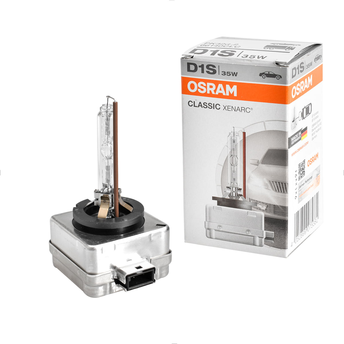 Lâmpada Xenon D1S 4150K 35W - Classic Xenarc 66340CLC - OSRAM 66140CLC