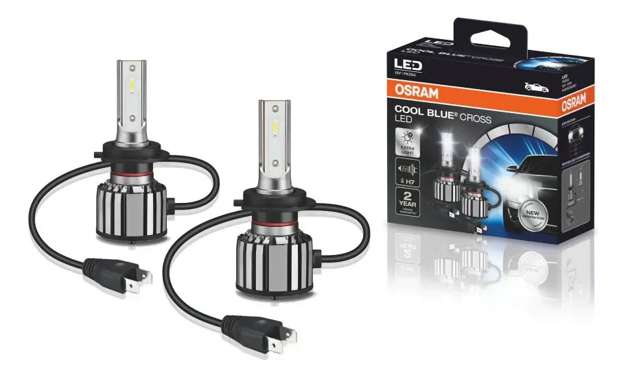 Lâmpadas LED Osram H7 Cool Blue Cross - OSRAM 66210CWCBC