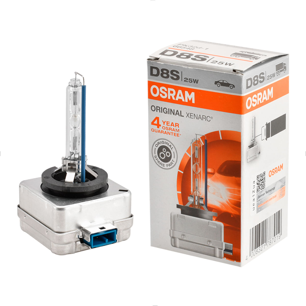 Lâmpada Xenon D8S 4200K 25W - Original Xenarc 66548