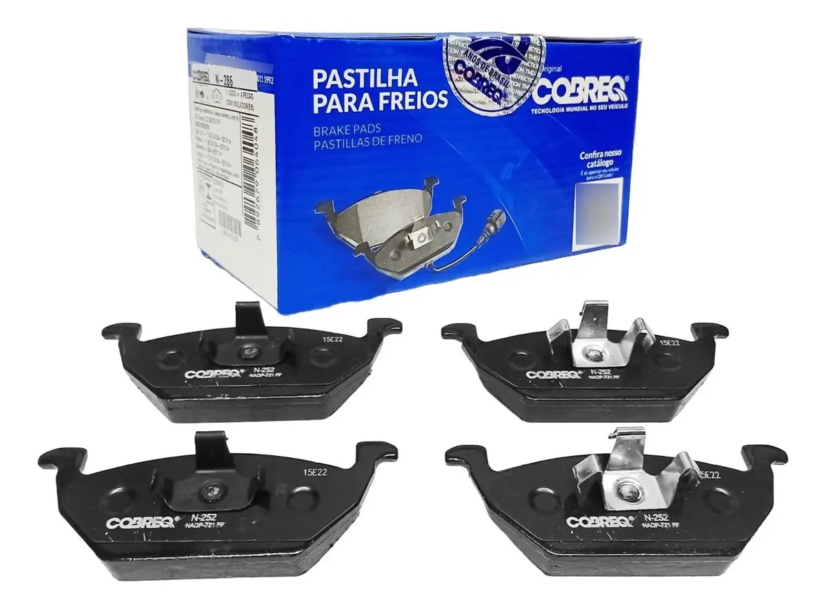 Conjunto de pastilhas de freio X4 Cobreq Vw Fox Suran - COBREQ 6R0698151A