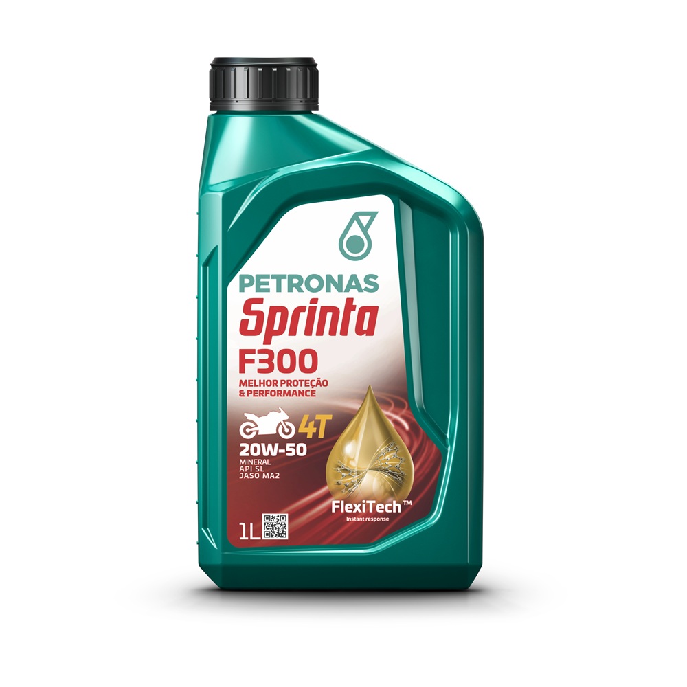 Óleo de Motor 4T Sprinta F300 20W50 Mineral Sl 1 Litro - PETRONAS 73179E19BR