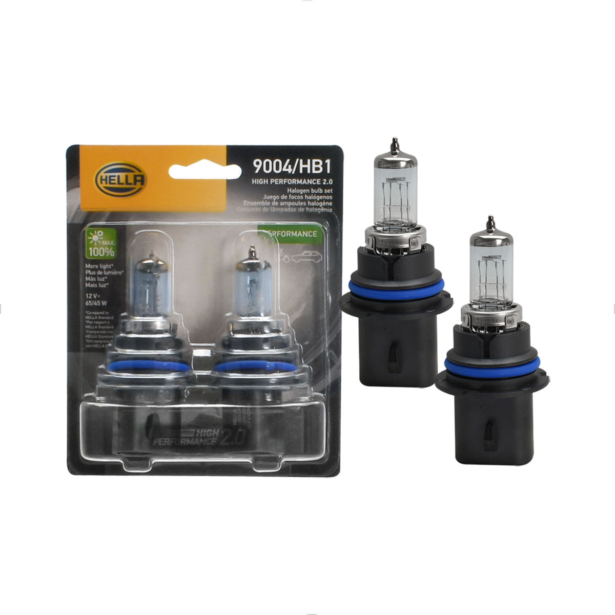 Lâmpada HB1 Maior Iluminação 3600K 12V 65/45W High Performance 9004HP