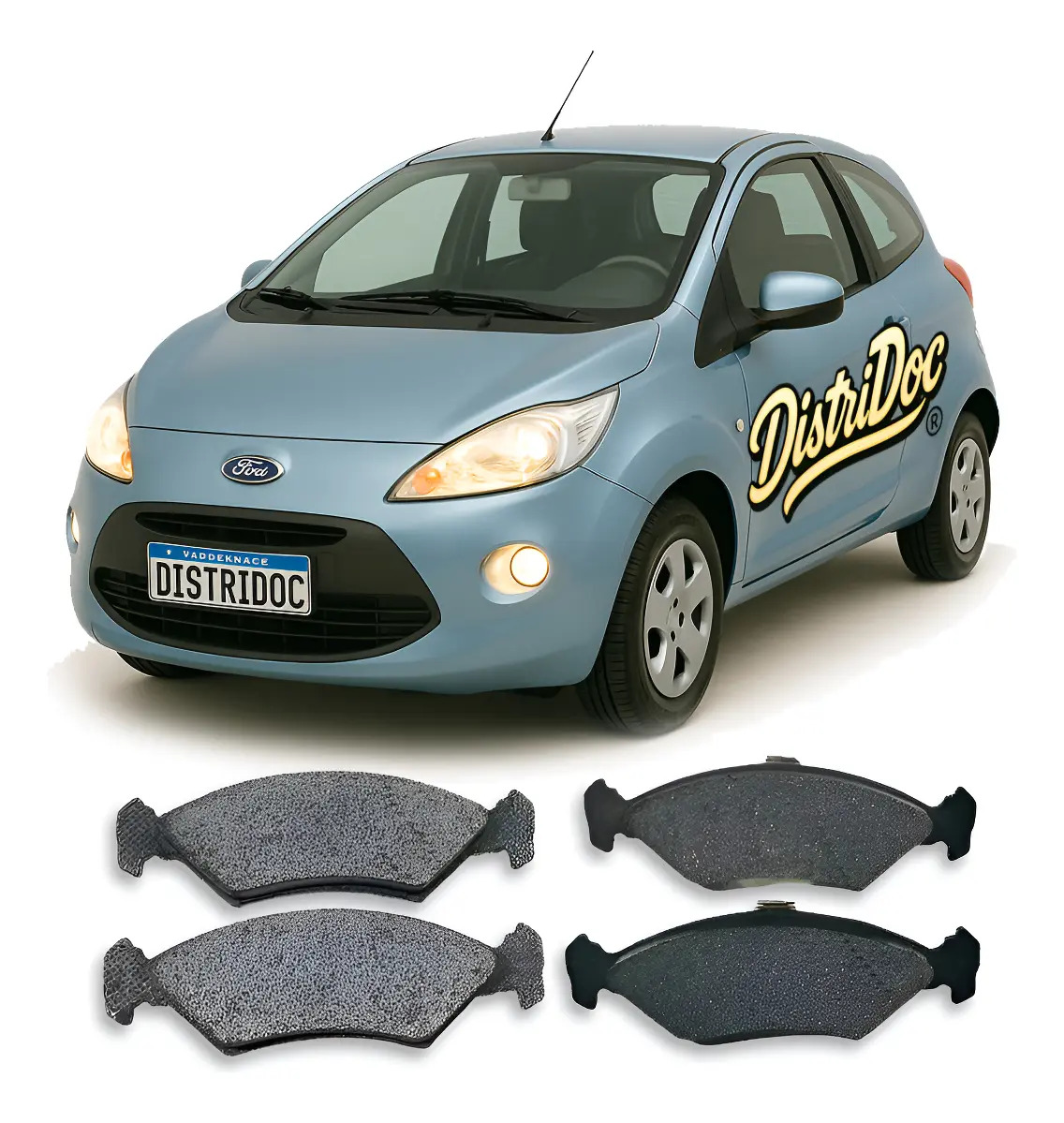 Pastilhas de freio dianteiro Ford Ka 1.0/1.3 2009 - FRIMA 998