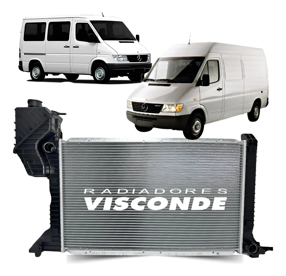 Radiador Visconde Sprinter 310 312 2.5 1997 A 2002 - VISCONDE A9015003300 | 19172 | EU9172B | RV9172