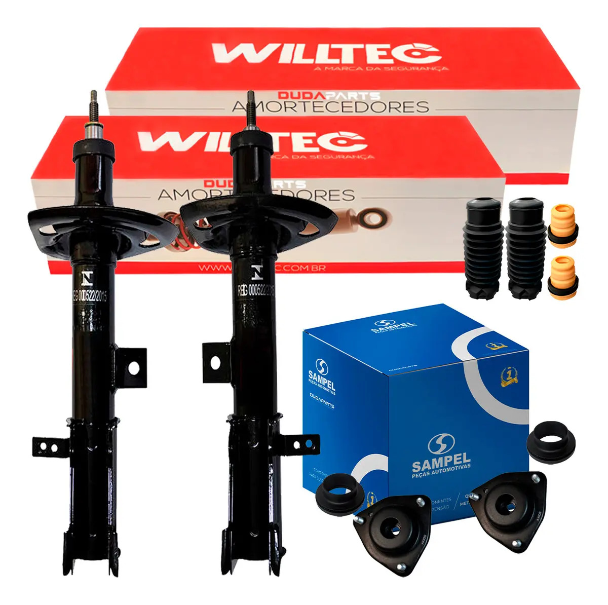 Par Amortecedor Kit Dianteiro Dodge Journey Fiat Freemont Wi - WILLTEC AMT224DD/AMT224DE/8448B/8448B/BSBROL0920/BSBROL0920/9746/9
