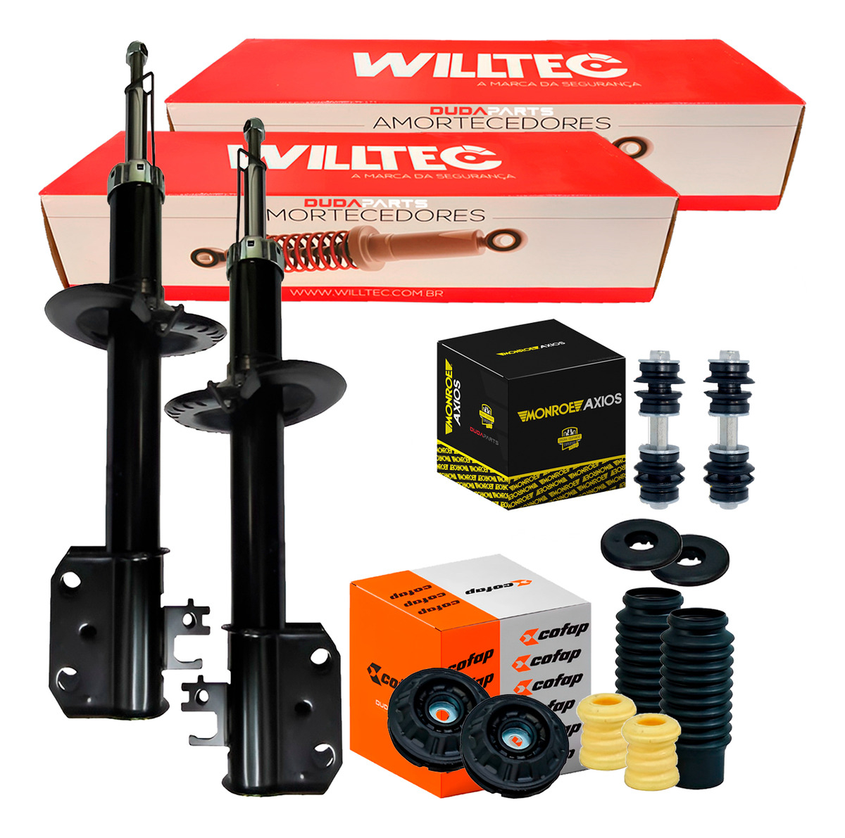 Amortecedor Dianteiro Kit Batente Bieleta Toyota Etios 12 - WILLTEC AMT317/AMT317/LT60443/LT60443/TKC22000/TKC22000