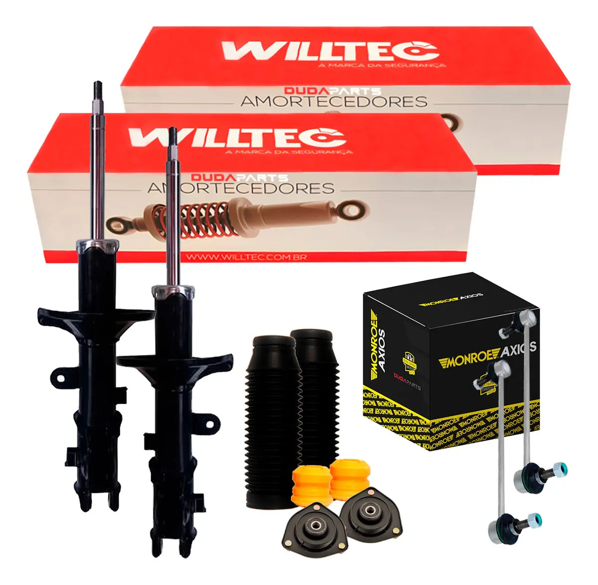 Par Amortecedor Kit Dianteiro Bieleta Vitara 2008/.. Willtec - WILLTEC AMT742DDAMT742DE/SU2020/SU2020/8604HOL/8604HOL
