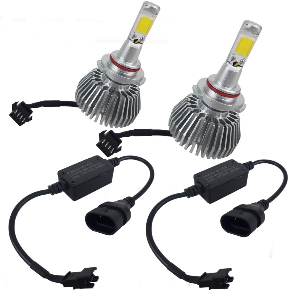 Kit Lâmpada Super LED Automotiva Multilaser HB3 - 12V - 6200K - 30 Watts - MULTILASER AU830