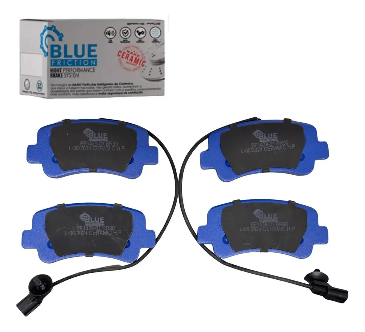 Pastilha De Freio Traseira Para Renault Master 2014 A 2019 - BLUE FRICTION BF143901
