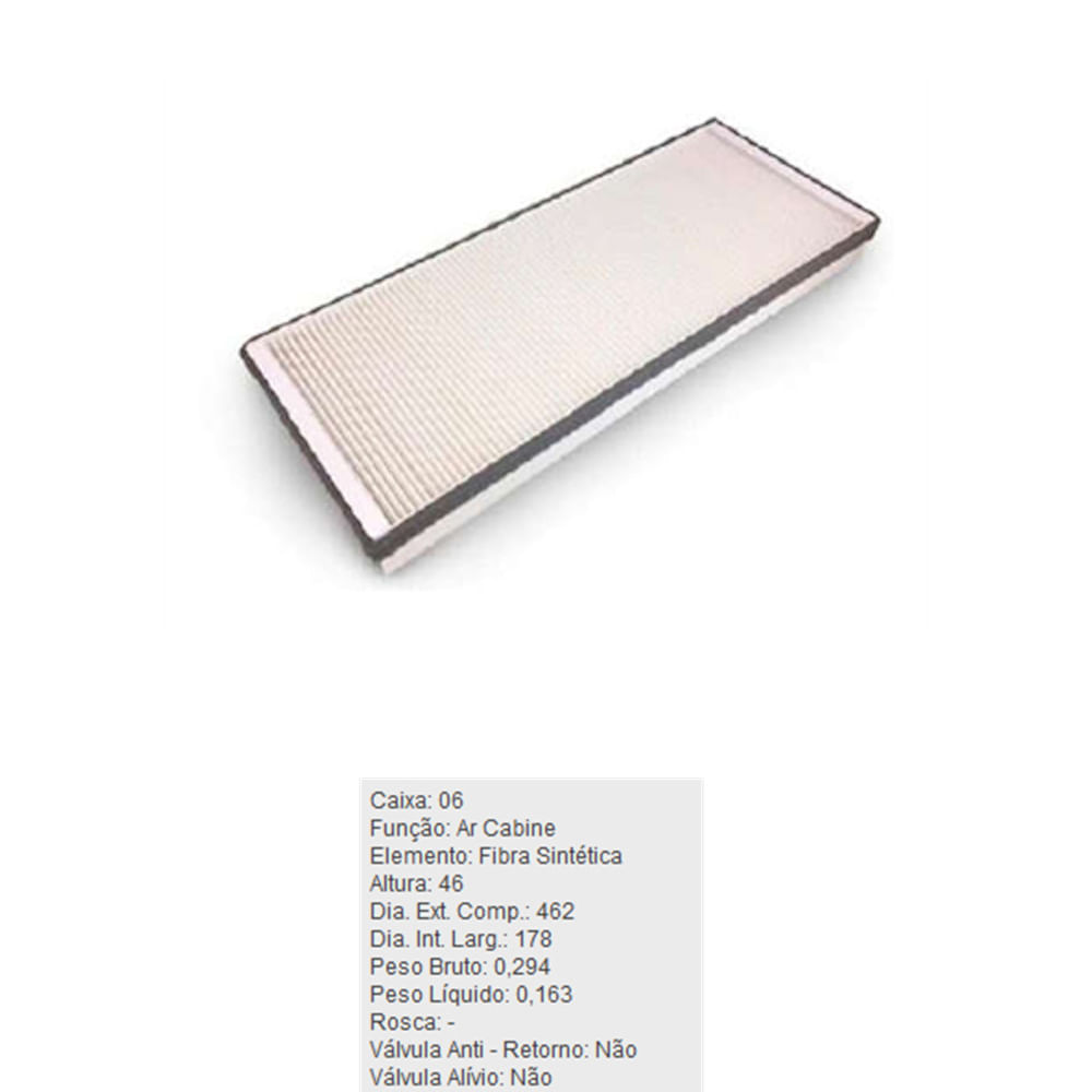 Filtro de Ar Condicionado Acp428 Tecfil - TECFIL DPS-7530358