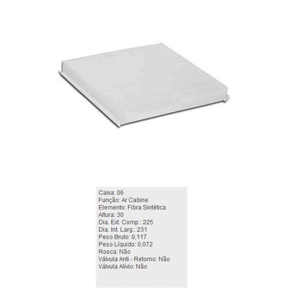 Filtro de Ar Condicionado Honda Civic Crv Tecfil Acp708 - TECFIL DPS-95416