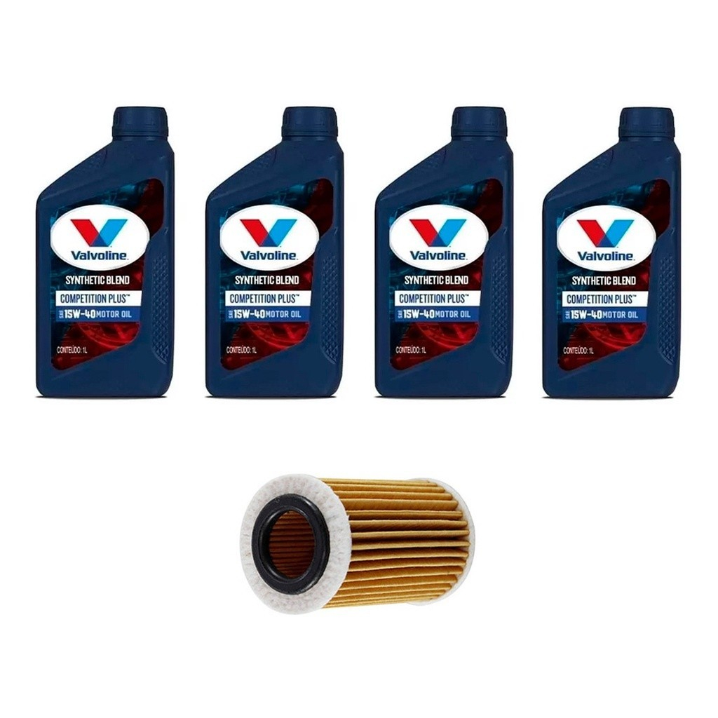 Kit Troca Oleo Valvoline 15w40 Renault Kangoo 1.0 2000/2005