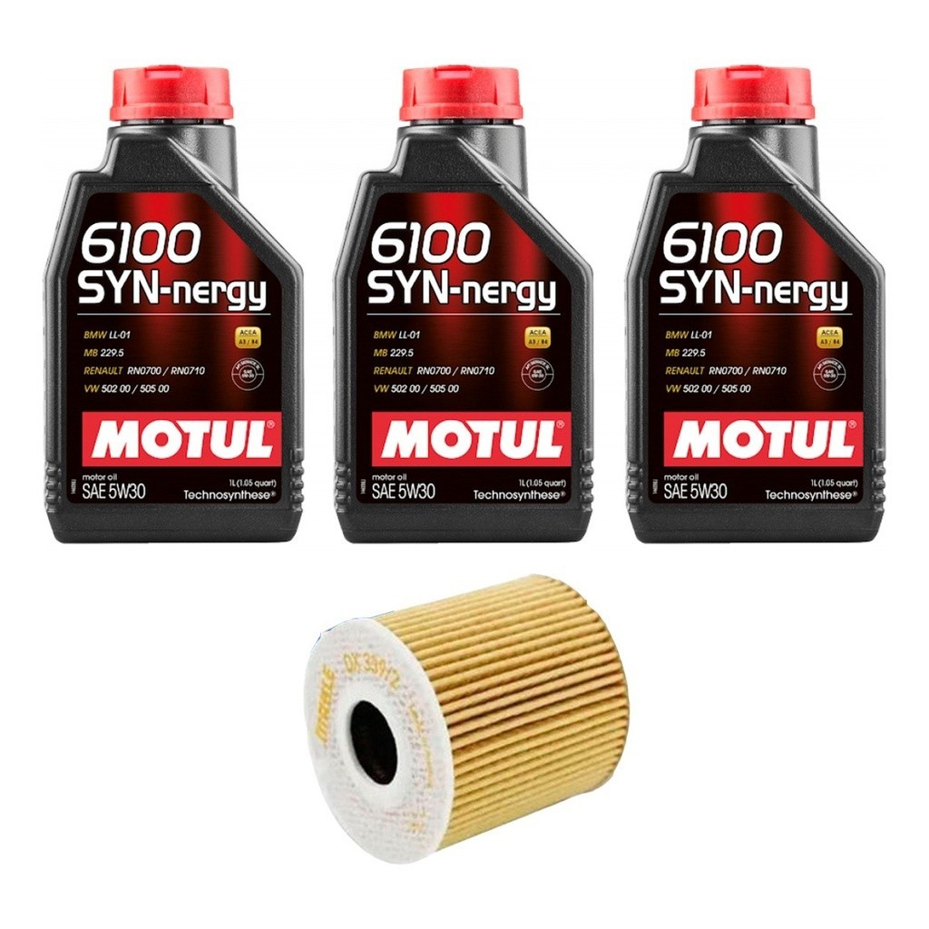 Kit Troca Óleo Motul 5w30 Citroen Aircross 1.5 2016/2017