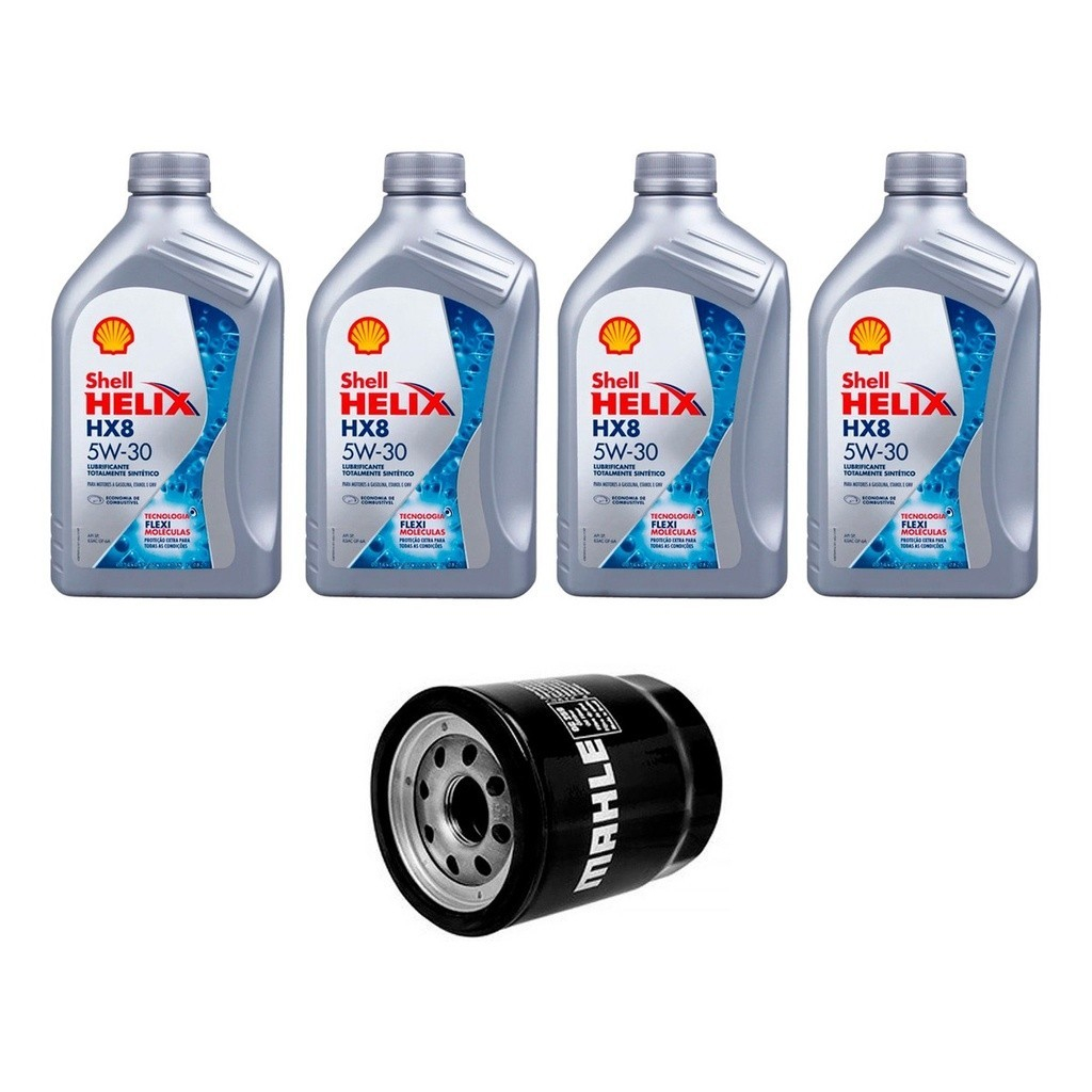 Kit Troca Óleo Shell 5w30 Peugeot 503 1.4 16V Multiair 2011/