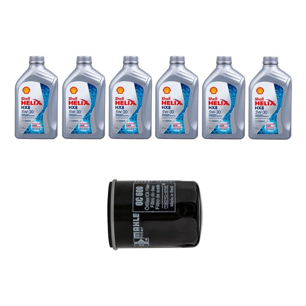 Kit Troca Óleo Shell 5w30 Kia Optima 2.4 16V 180cv 2013/2014