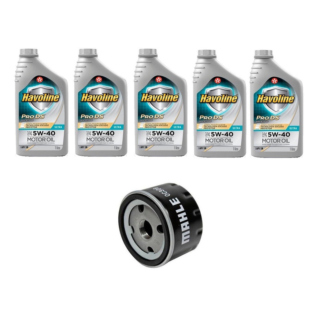 Kit Troca Óleo Havoline 5w40 Renault Duster 1.6 16V 2011/