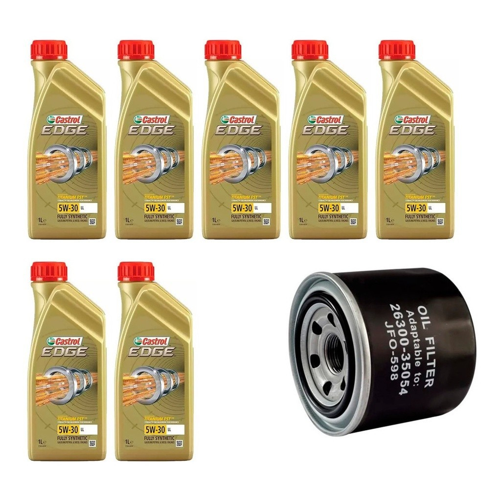 Kit Troca Óleo Castrol 5W30 Legacy Outback Awd 3.6 2012/2014
