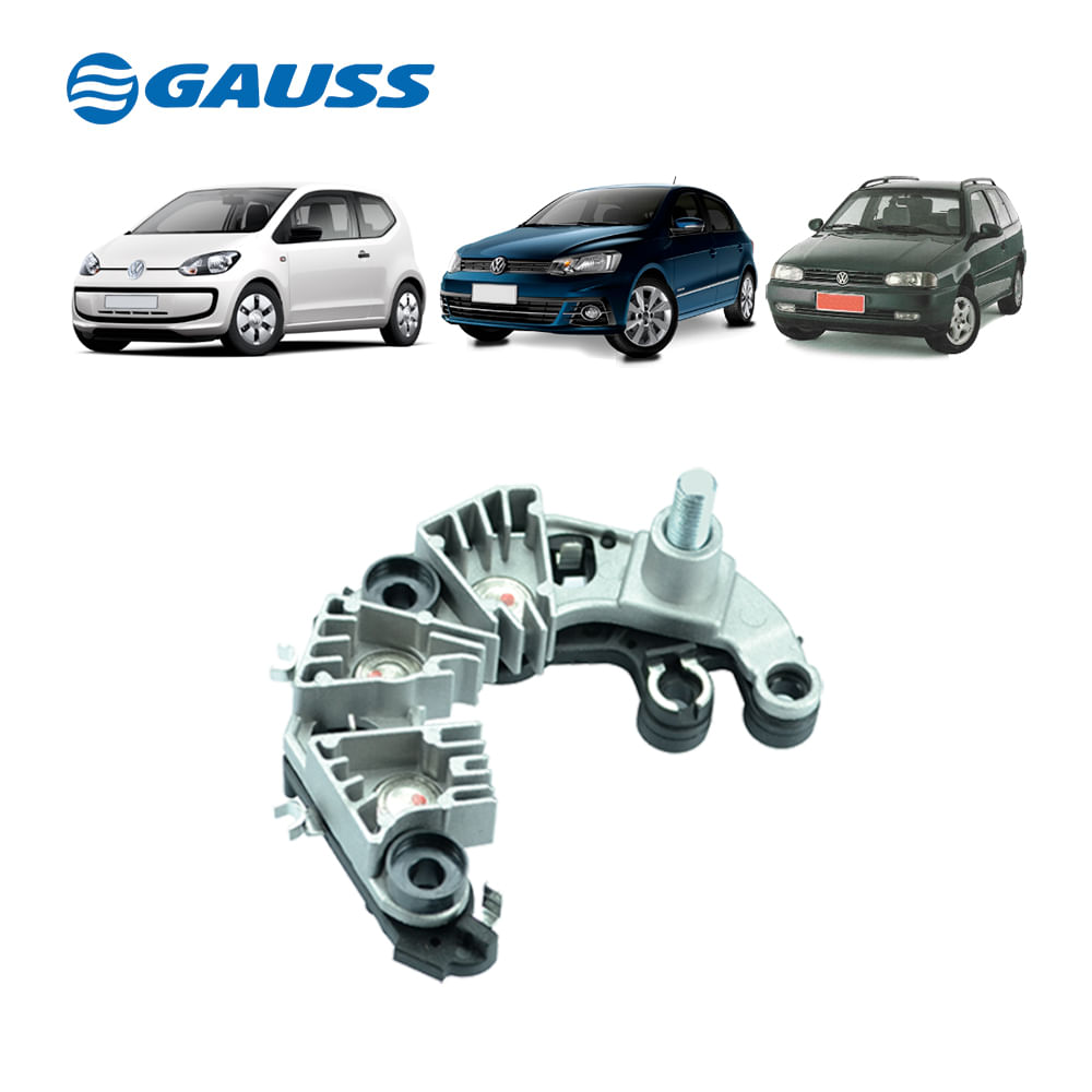 Placa Retificadora 70A Alternador Gol G7 Parati G1 G2 G3 Up 14/ - GAUSS GA-1878