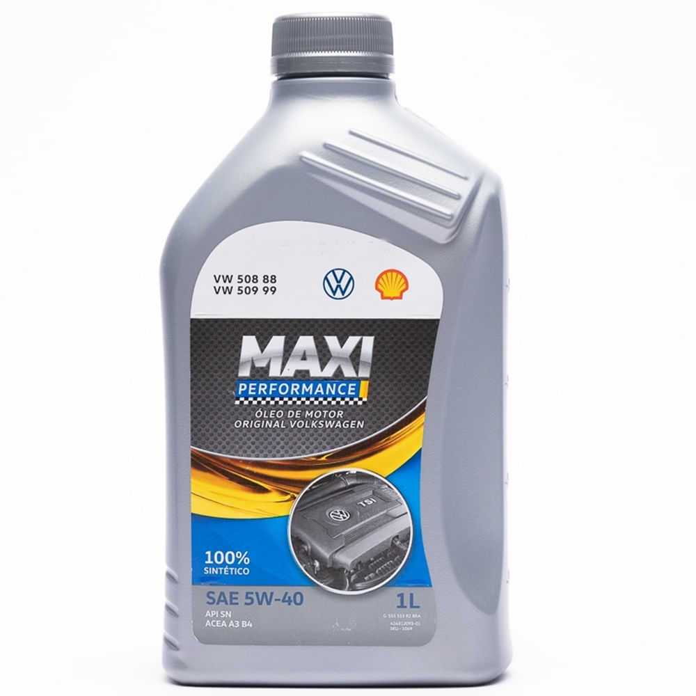 Óleo Lubrificante do Motor Original Volkswagen SAE 5W40 Maxi Performance 100% Sintético 1L - ORIGINAL VOLKSWAGEN GS55553R2