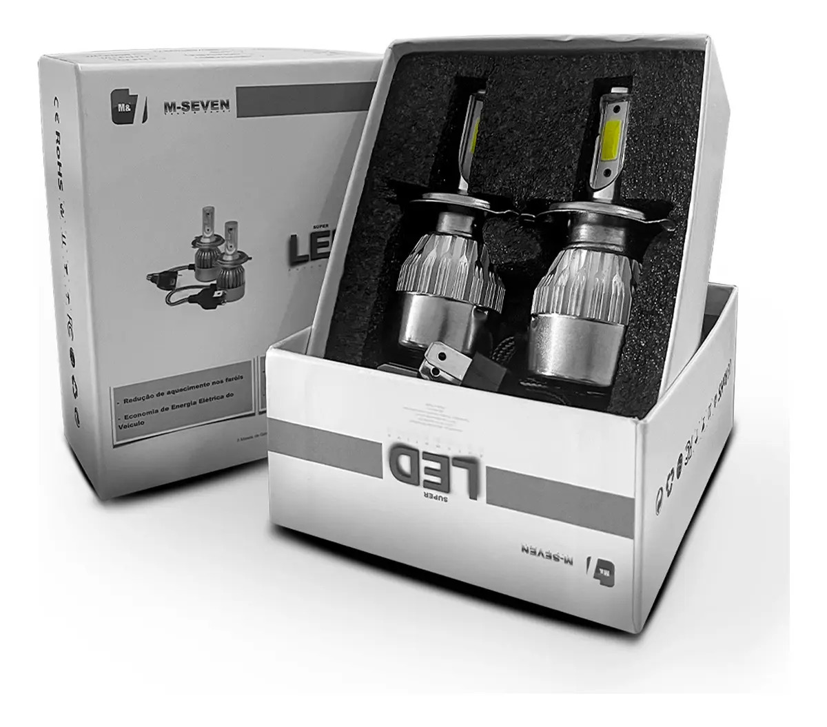 Kit Par Lâmpadas Super Led H3/h4 Chevrolet Corsa 1997 1998